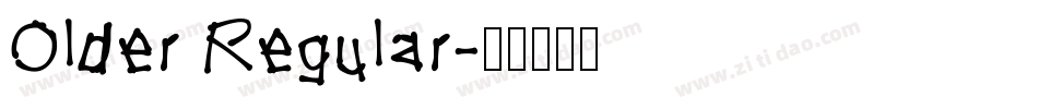 Older Regular字体转换